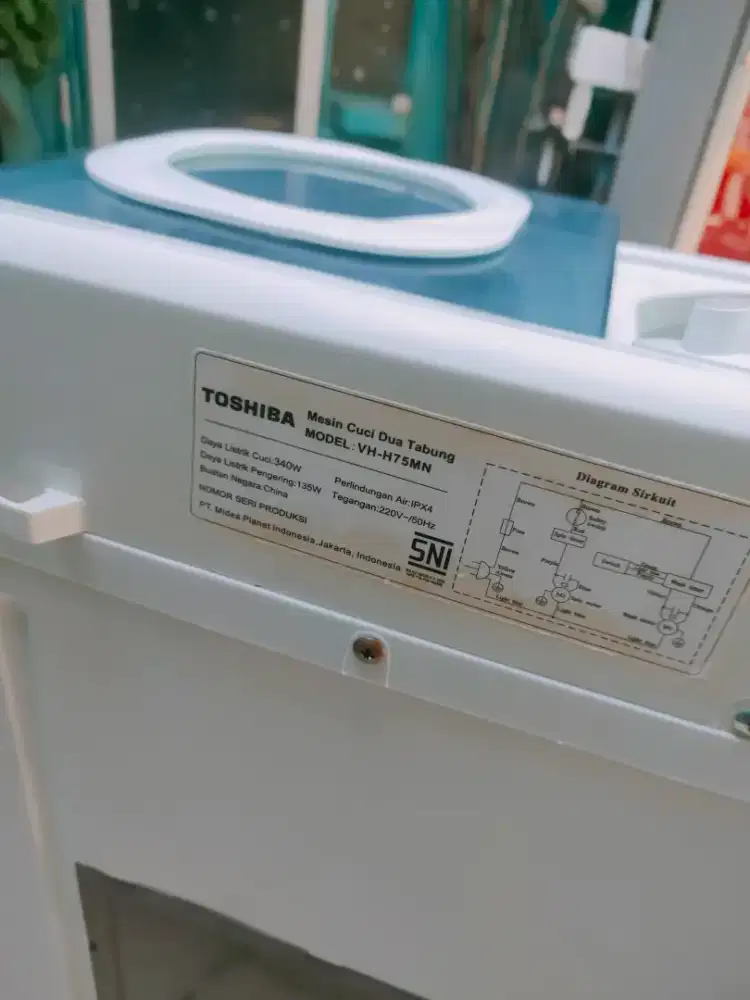 Jual mesin cuci 7,5 kg merk Toshiba ORI dan tinggal pakai