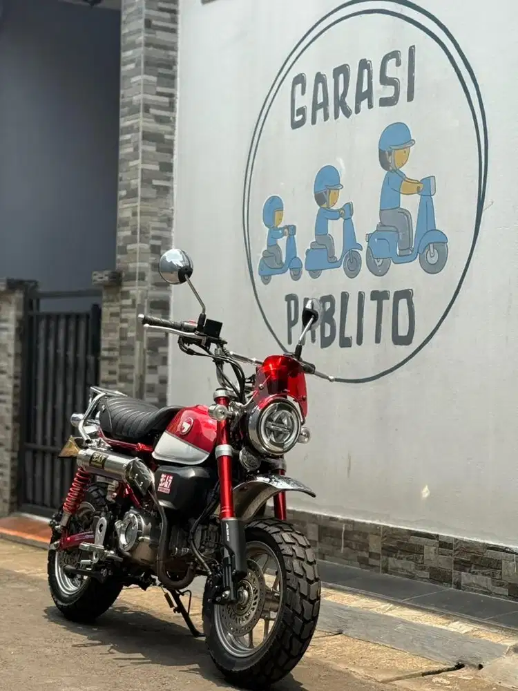 (Modif 12jt) Honda Monkey pearl red 2020 modif
