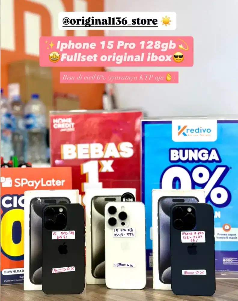 Iphone 15 pro 128GB, bisa cicilan