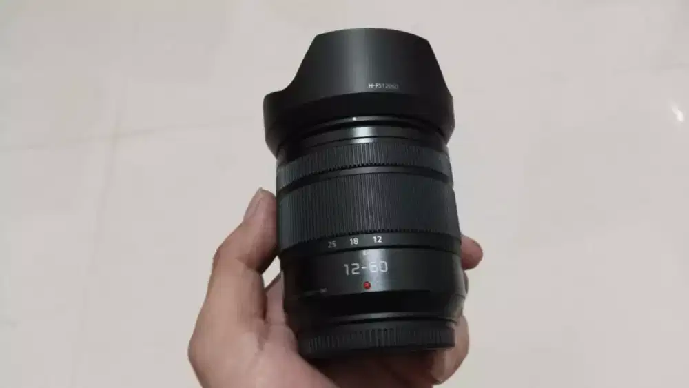 Lensa lumix 12-60 like new mulus