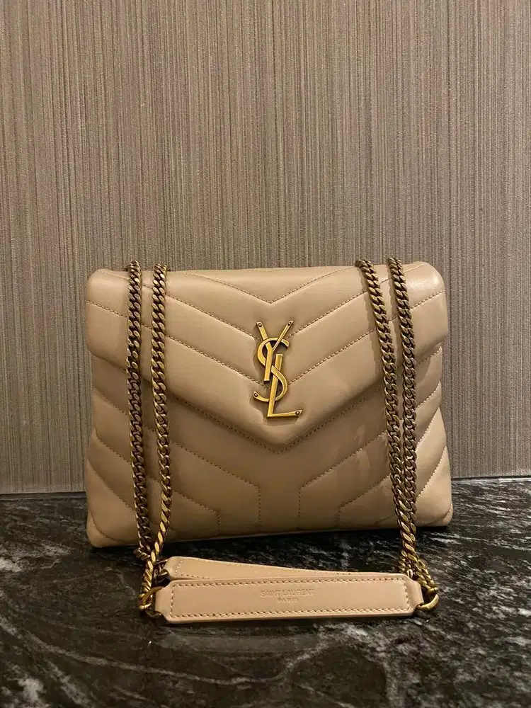 Ysl loulou small beige 2024 preloved