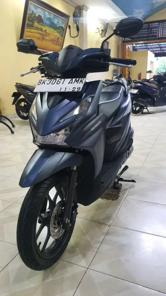 New Beat Deluxe ISS Smart Key 2024 Cantik-Odomtr 7.000 KM-plaza motor