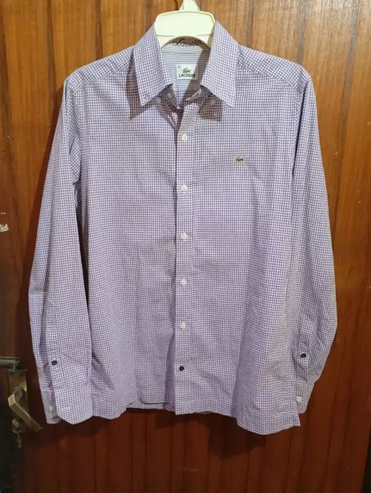 Kemeja Lacoste Signature Button Series Original Limited Edition