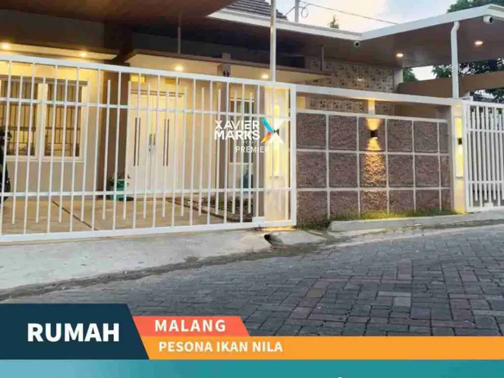 DIJUAL Rumah Baru Gress Di Pesona Ikan Nila, Dekat Suhat Kota Malang