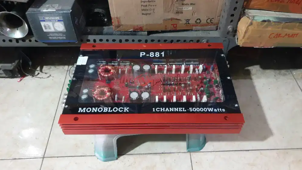 Power monoblock mobil 12voll 50000watts the punch p881 second normal