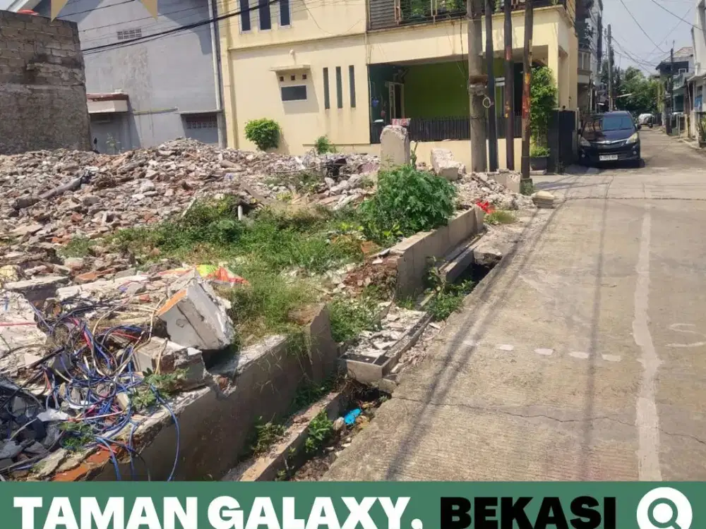 Tanah dijual Murah Siap Bangun, Galaxy, Bekasi dekat ke Tol Barat, SHM