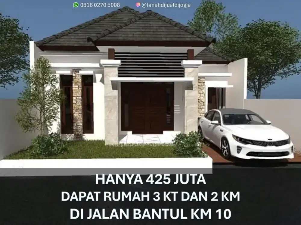 Rumah dekat Pasar Bantul di Jl Bantul KM 10 Siap Bangun