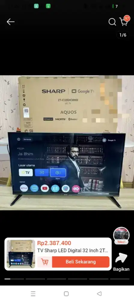 Sharp google TV 32inc