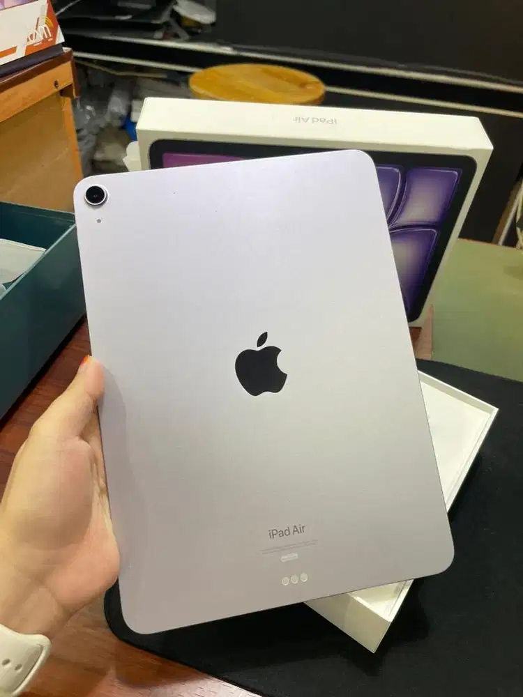Ipad Air 6 m2 128gb purple ex ibox fullset | second