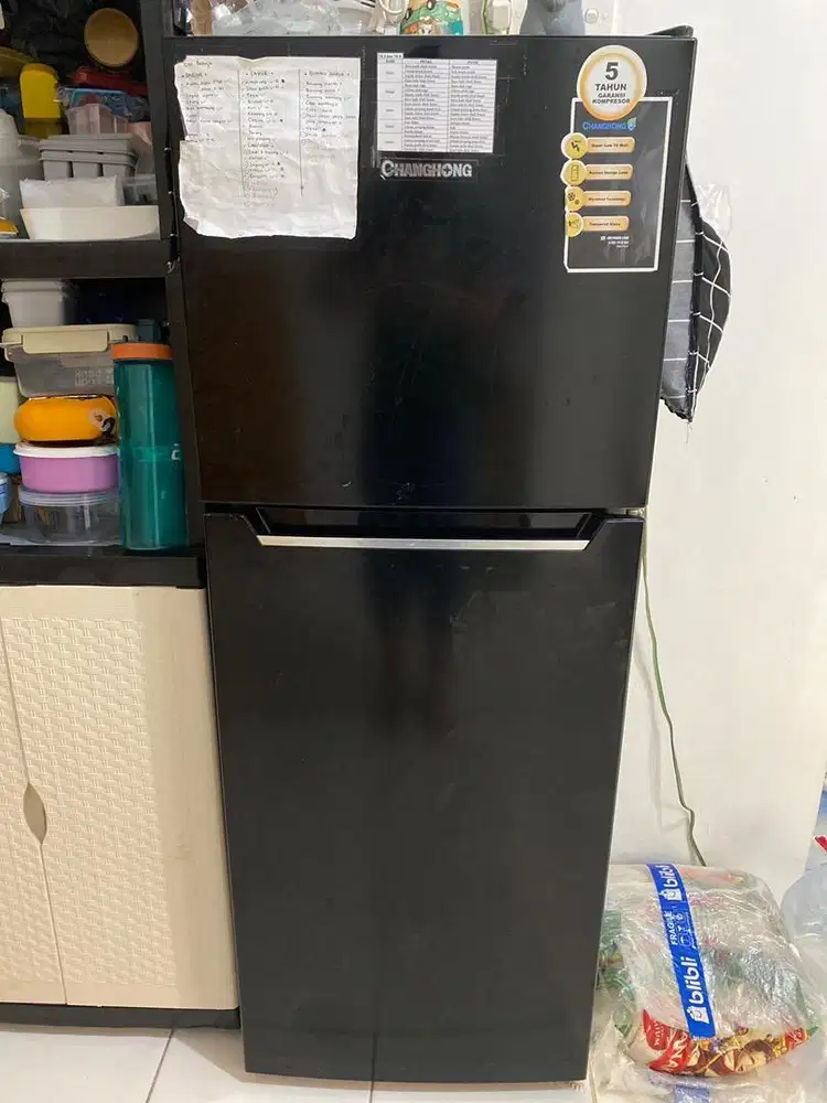 Dijual kulkas changhong 2 pintu crf - 208