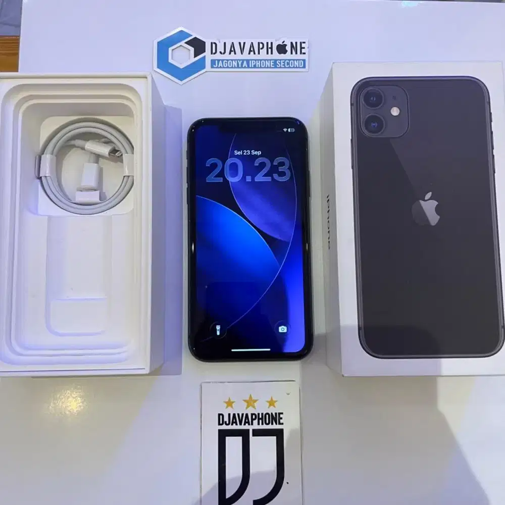 iPhone 11 Black 128GB BH 100% Ex iBox Resmi