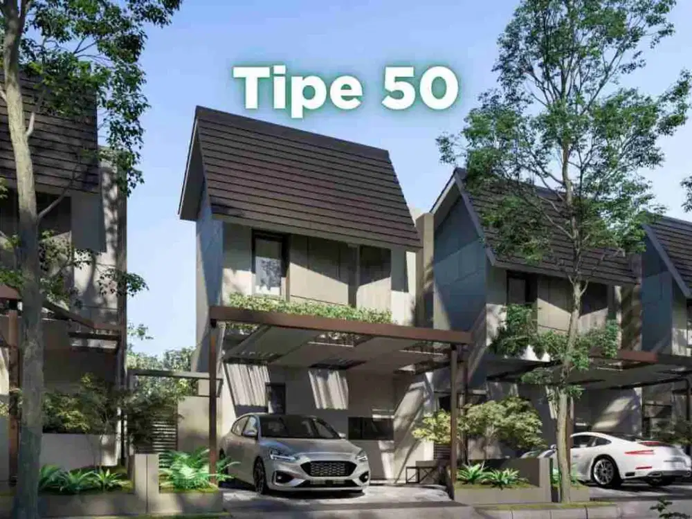 Rumah Lembang 2 lantai Hook strategis di area wisata Lembang Bandung