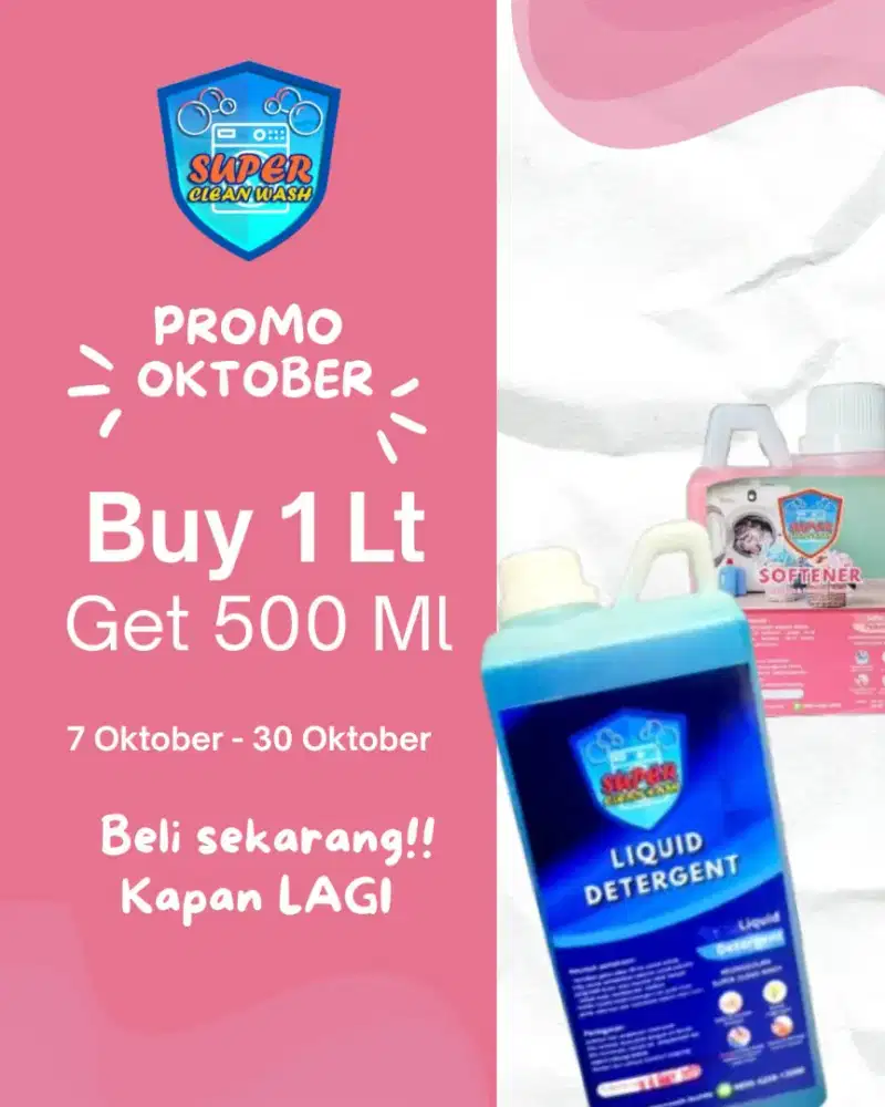 pilih super Clean wash, harga bersahabat, bersihnya premium