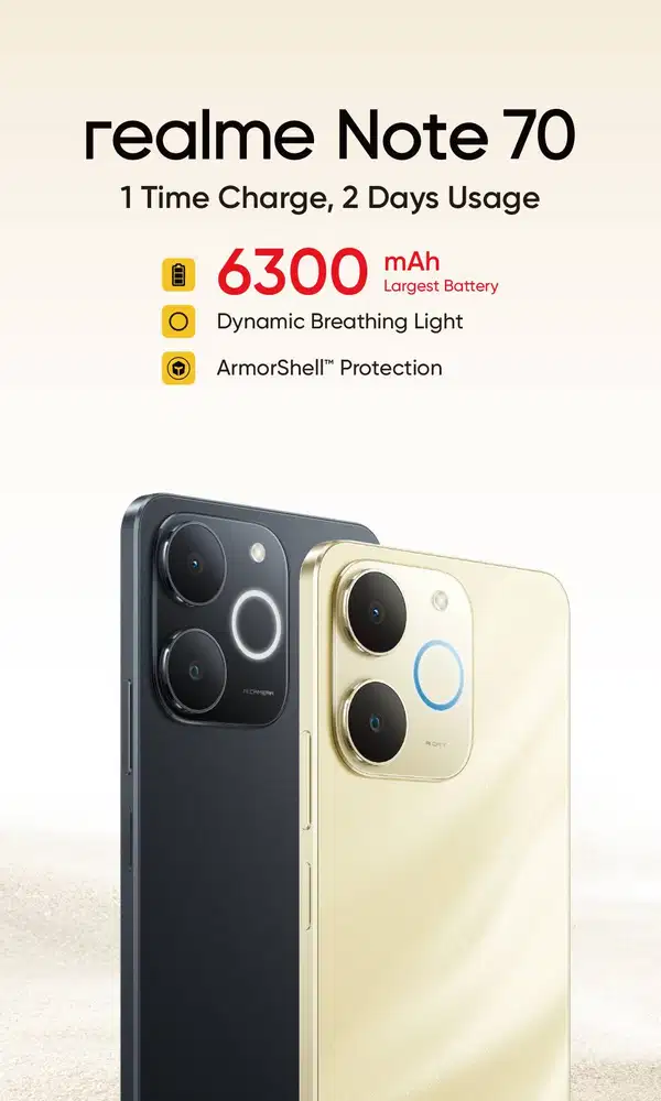 REALME NOTE 70 (4/128) NEW GARANSI RESMI NASIONAL