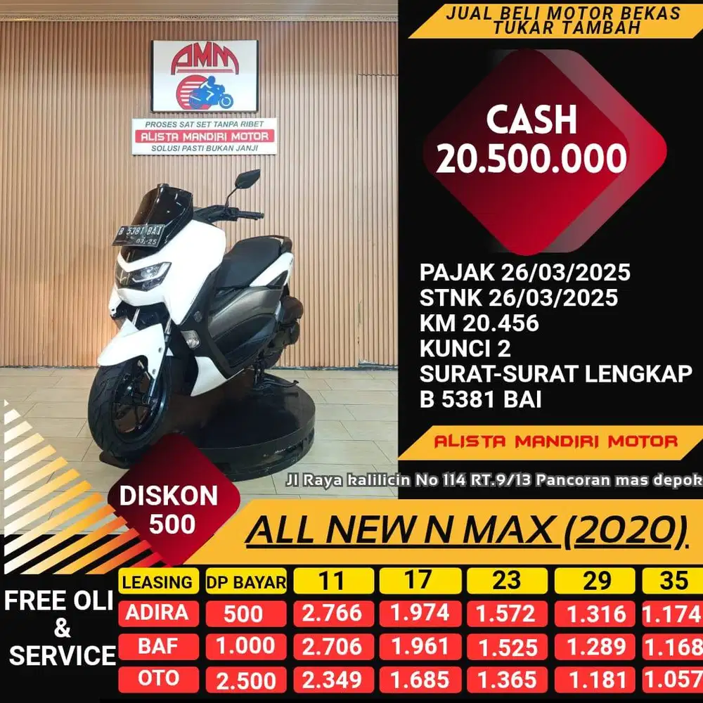 ALL NEW N MAX 2020 MOTOR MATIC BISA DI KREDIT NEGOTIABLE