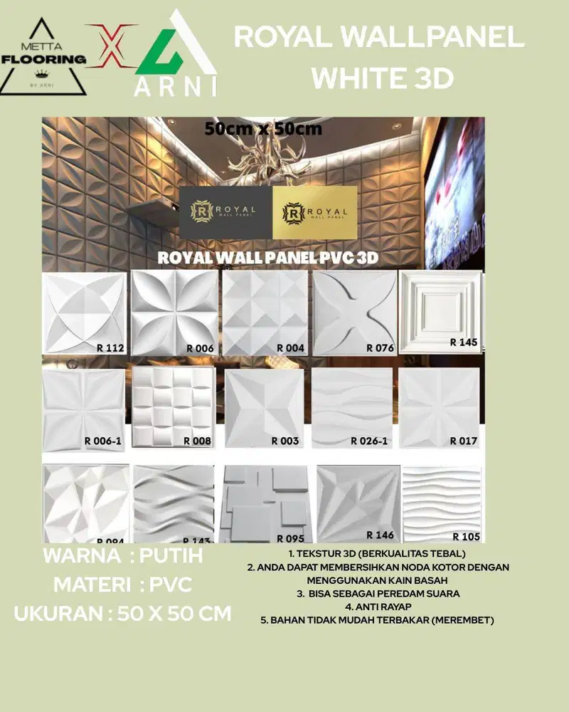 ROYAL WALLPANEL 3D WHITE