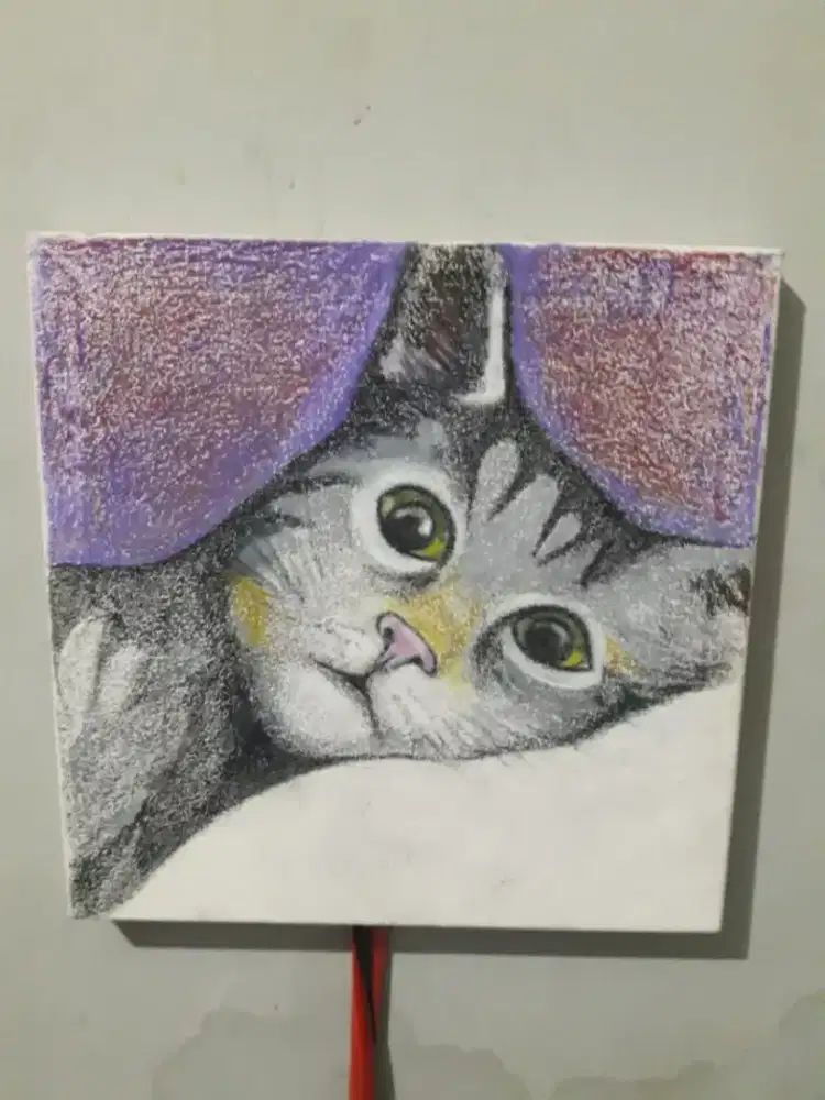 Jual lukisan kucing