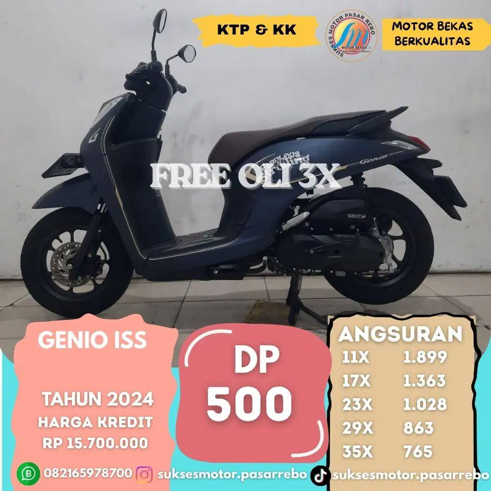 HONDA GENIO ISS TAHUN 2024 SIAP PAKAI, GRATIS SERVIS ,FREE OLI