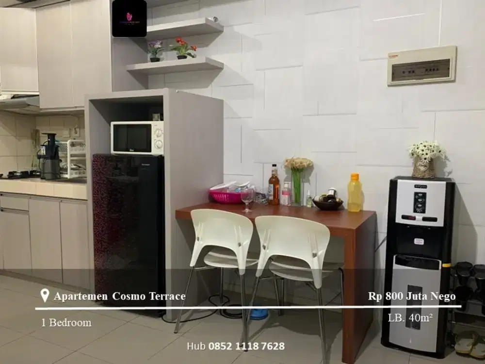 Dijual Apartement Cosmo Terrace Middle Floor 1BR Full Furnished