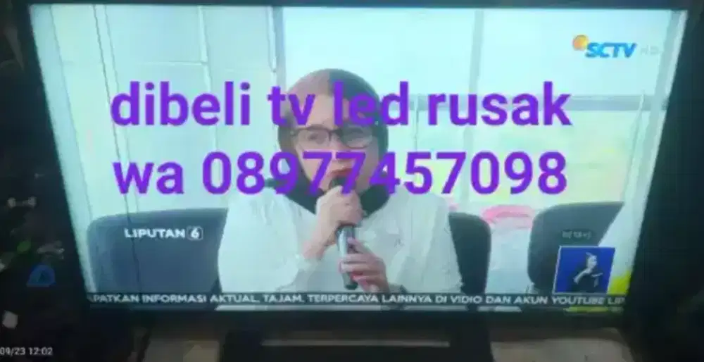 Tv led  rusak dibeli