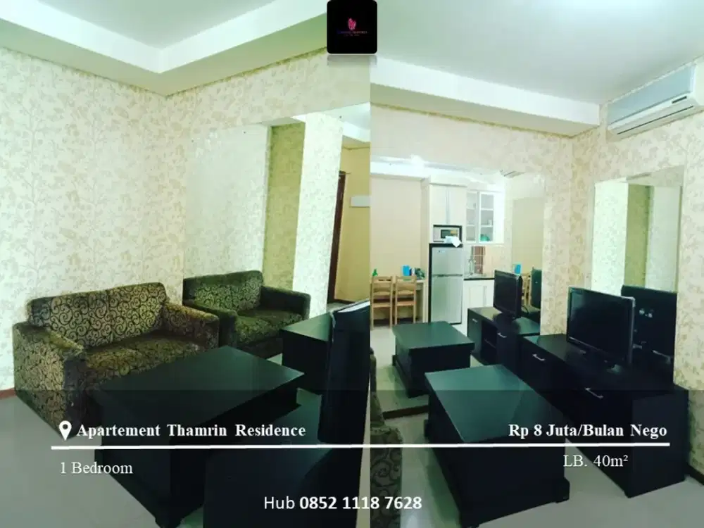 Disewakan Apartemen Thamrin Residence High Floor 1BR Furnished Tower A