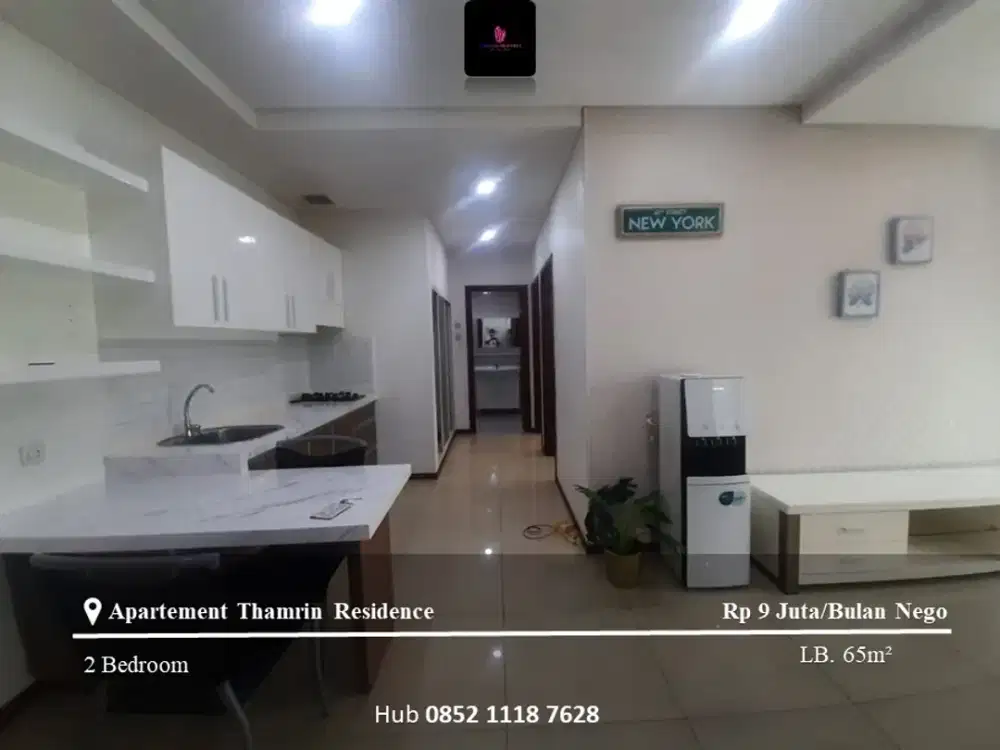 Disewakan Apartement Thamrin Residence 2BR Full Furnished View GI