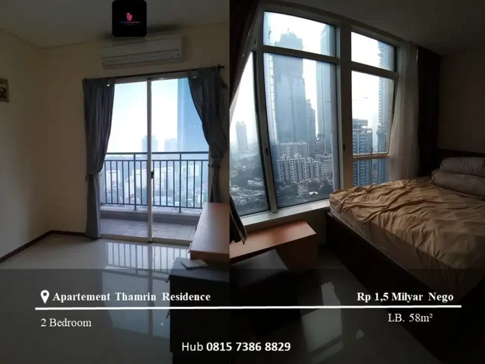 Dijual Apartement Thamrin Residence Mid Floor 2BR Full Furnished