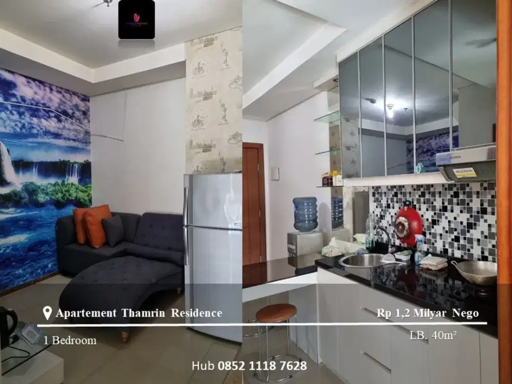 Dijual Apartement Thamrin Residence Mid Floor 1BR Full Furnished