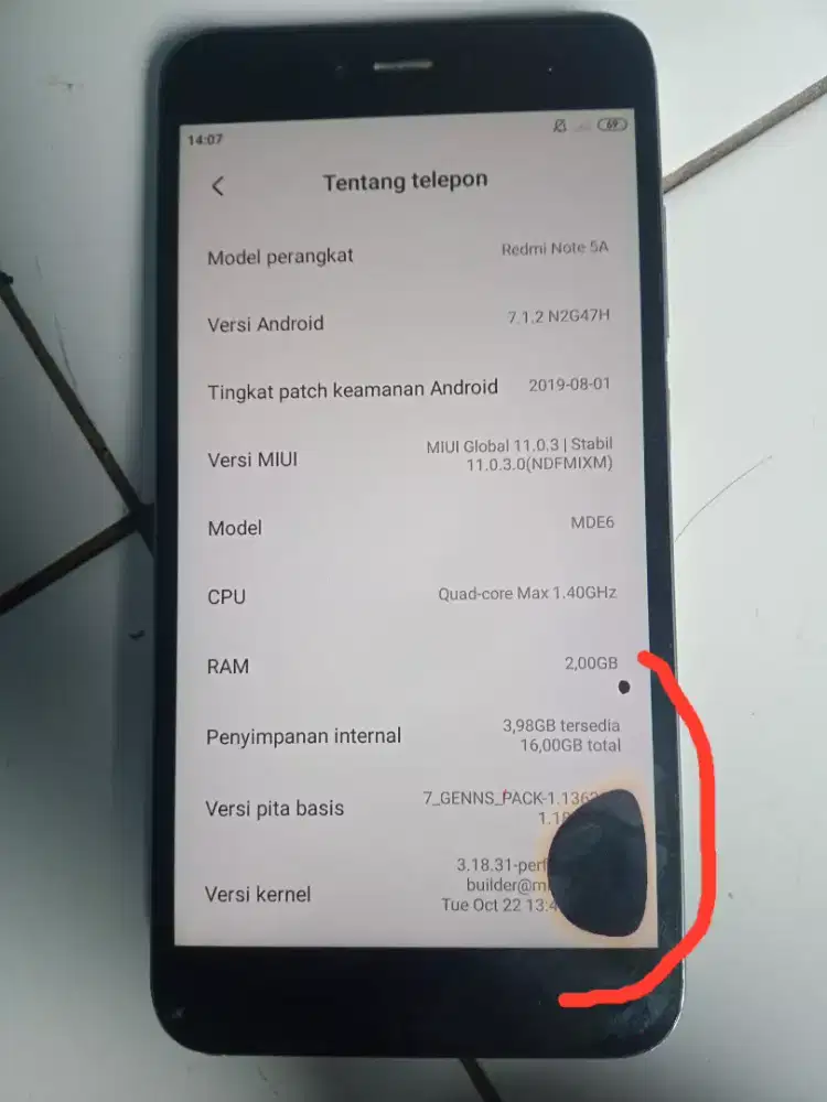 Jual Redmi Note 5A