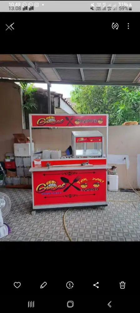 Booth roda/gerobak/mini bar