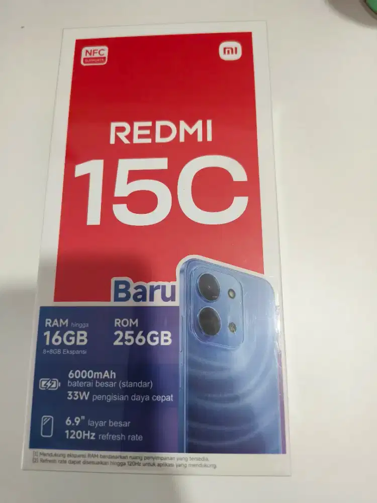 Redmi 15C 8+8/256gb ready bergaransi resmi