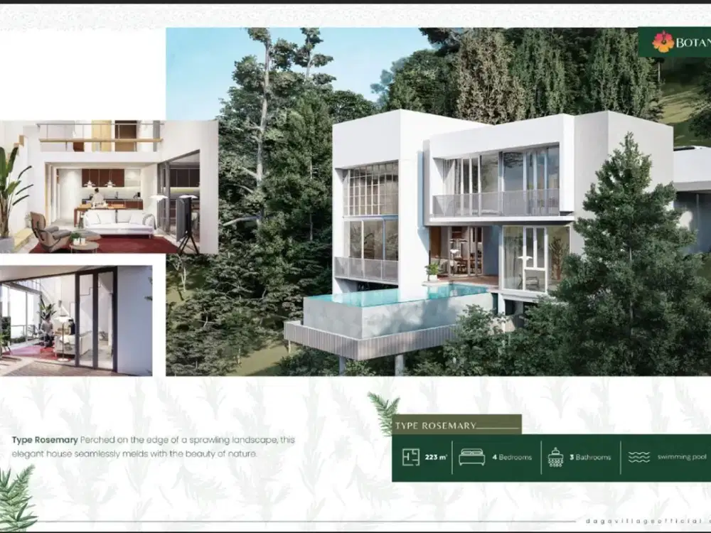 Rumah Villa Dago Village Type Rosemary