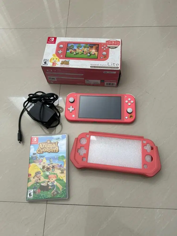nintendo switch lite animal crossing edition
