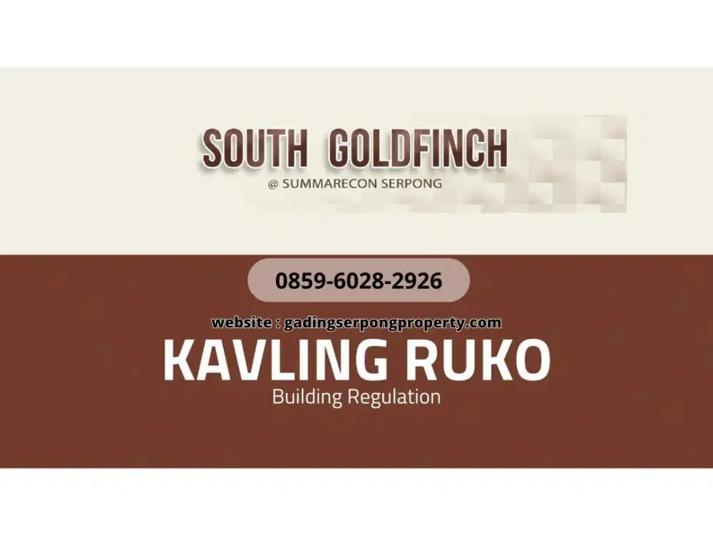 Limited Unit! Kavling Goldfinch 272–342m², Lokasi Strategis Traffic Ramai