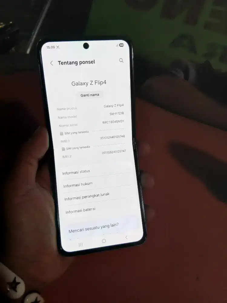 Samsung z flip 4 nfc 8+8/256 mulus