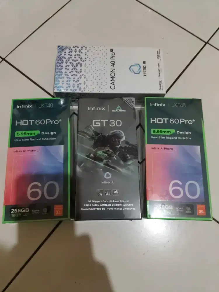 Infinix Tecno Camon GT 30 60 Pro plus 60 Pro+