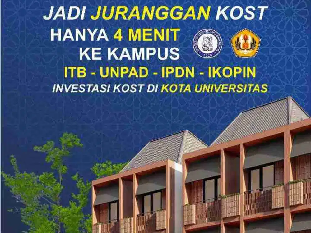 Jual Kosan Ring 1 Di  Jatinangor (10 Kamar) Kosan Dekat Kampus UNPAD ITB IPDN Bandung
