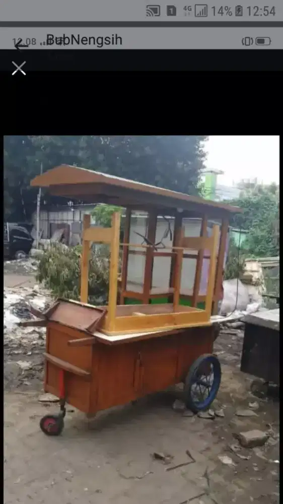 Grobak.kompor mejikom meja dan korsinya.