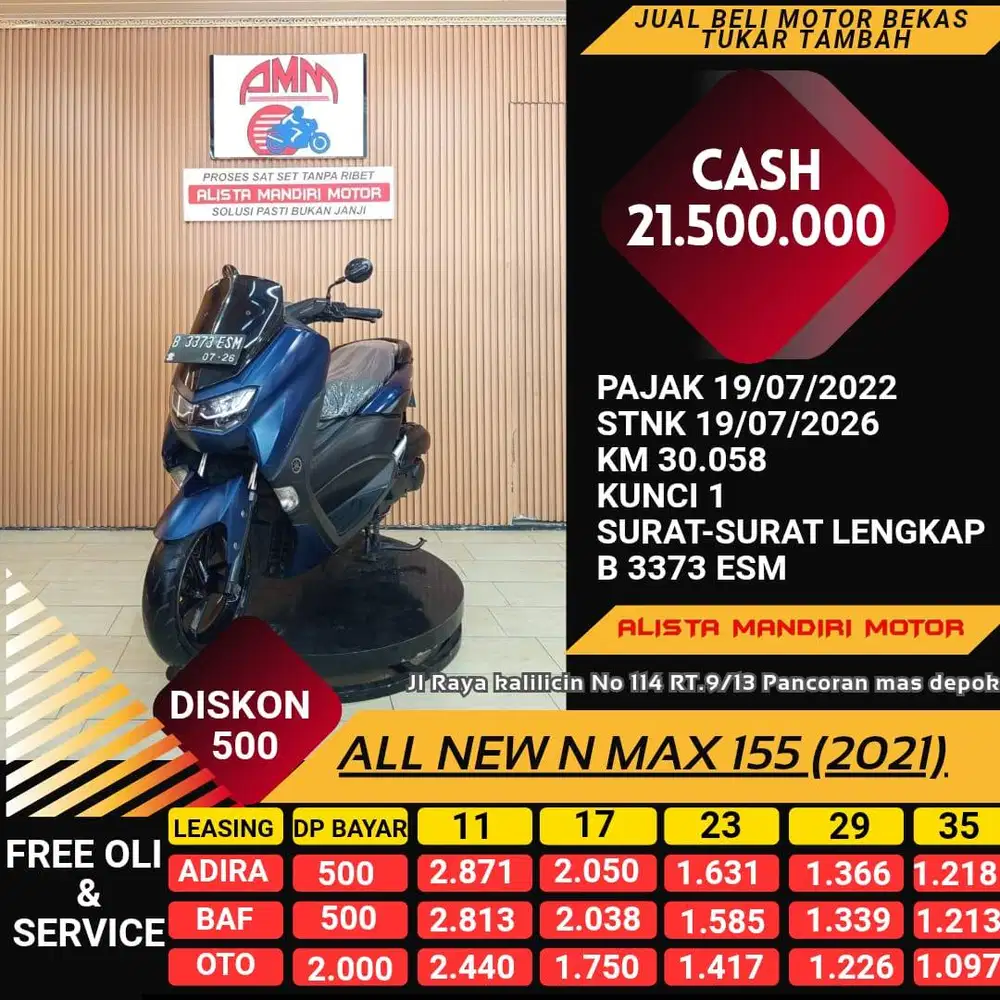 ALL NEW N MAX 155 2021 MOTOR MATIC BISA DI KREDIT HARGA NEGOTIABLE