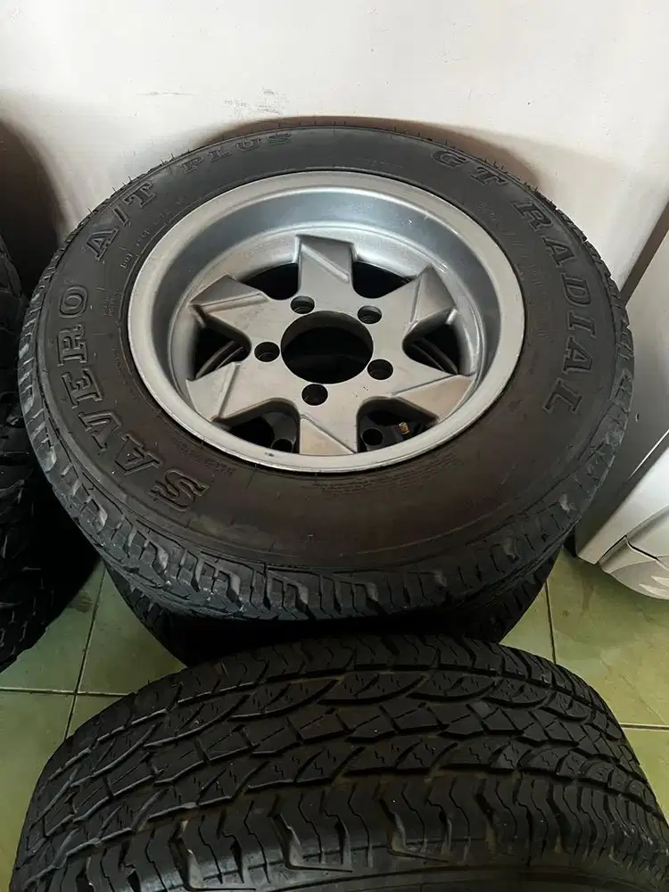 BAN SAVERO AT PLUS 205/70 R15 + VELG ORI FEROZA INDEPENDEN R15 4pcs