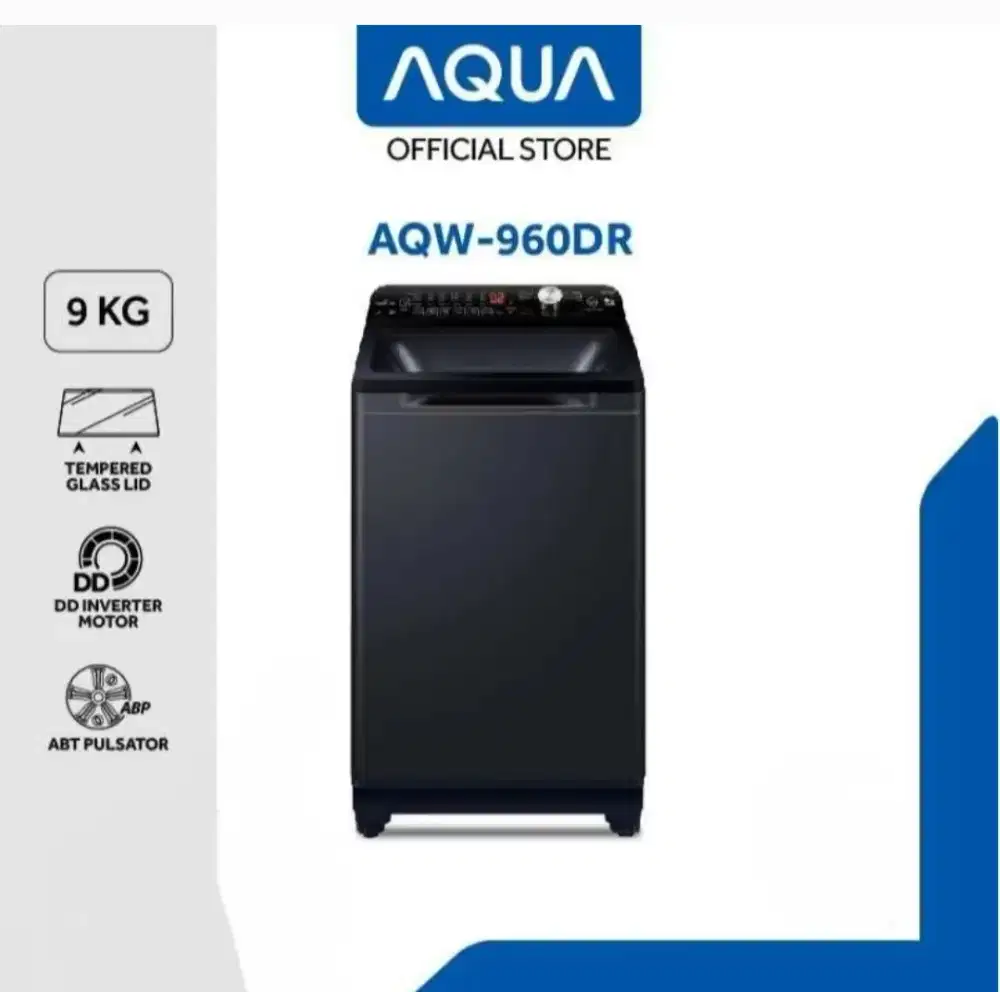 MESIN CUCI 1 TABUNG AQUA AQR-960DR