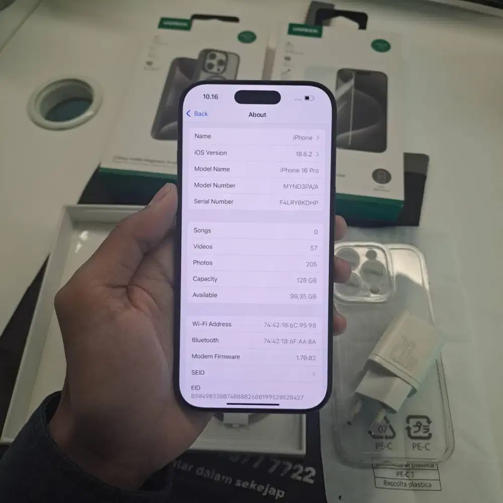 iPhone 16 Pro 8GB/128GB Black Titanium iBox NEGO