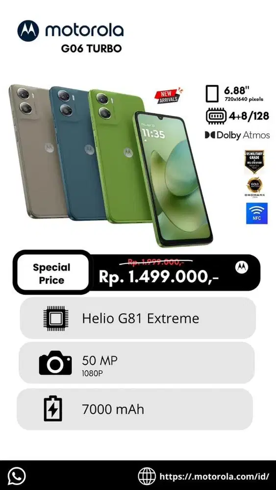 Cicilan tanpa kartu kredit motorola g06 power