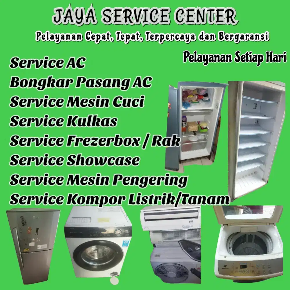Service Mesin Cuci Kulkas Frezer Servis AC Bongkar Pasang AC Asemrowo