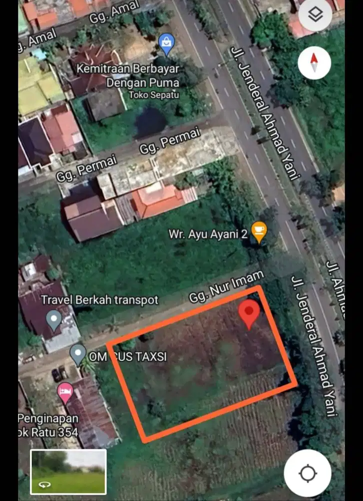 Jual Tanah Pinggir Jalan Utama