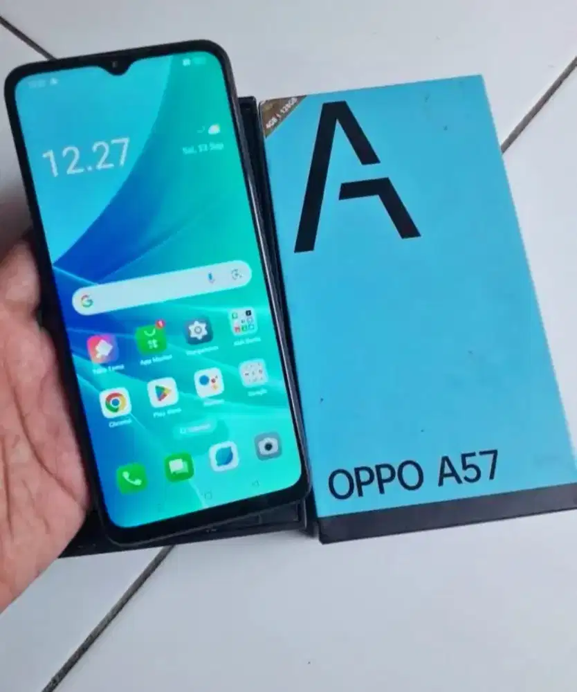 oppo A57 4+4/128gb mulus lengkap
