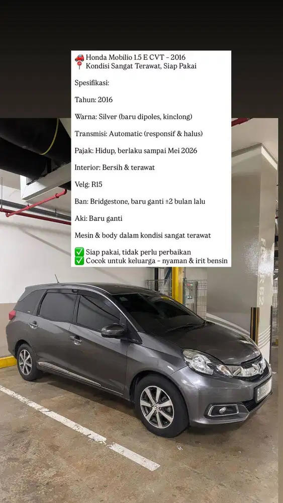 JUAL HONDA MOBILIO 2016