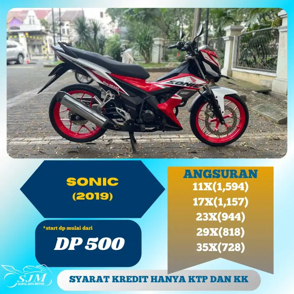HONDA SONIC 150 2019 SIAP PAKAI
