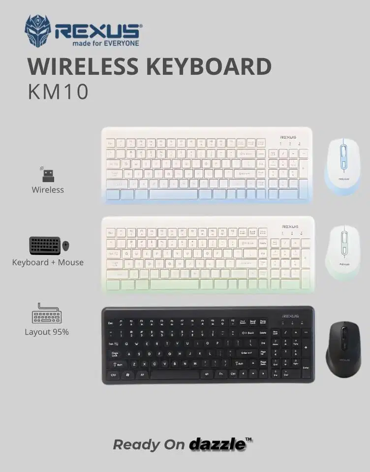 Rexus KM10 Wireless Combo