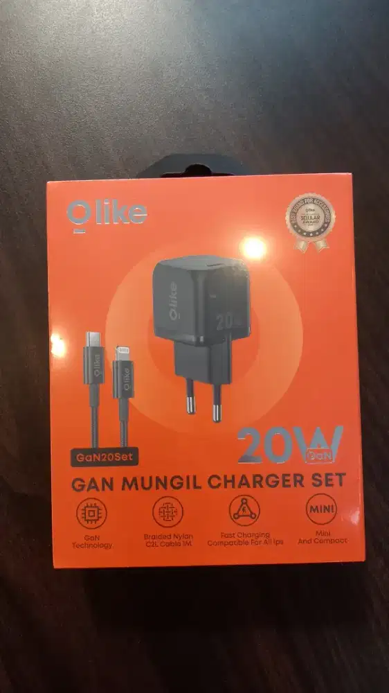 Olike GAN20Set Adapter Charger USB Type C